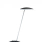 HomeRoots 15" Desk Lamp With Flat Shade and Black Metal Finish