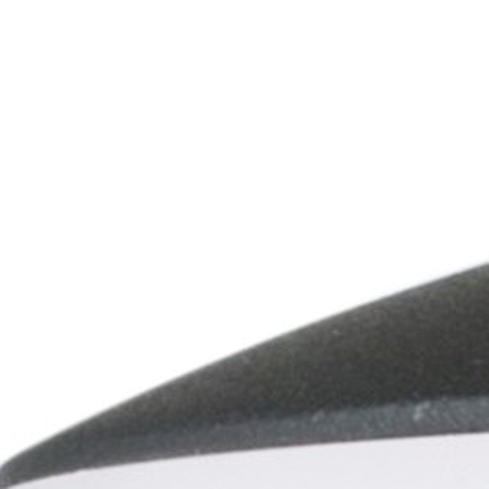 HomeRoots 15" Desk Lamp With Flat Shade and Black Metal Finish