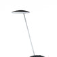 HomeRoots 15" Desk Lamp With Flat Shade and Black Metal Finish