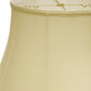HomeRoots 15" Drum Monay Shantung Lampshade in Antique White Finish