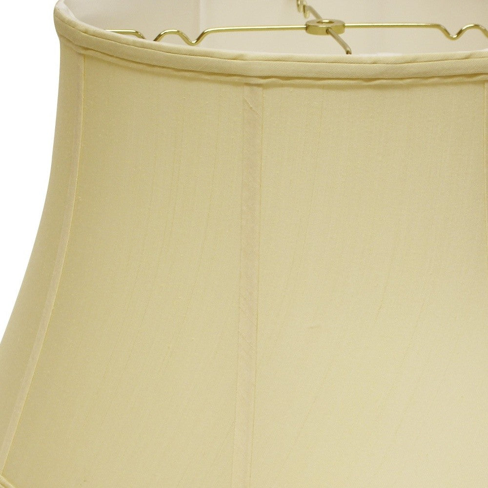 HomeRoots 15" Drum Monay Shantung Lampshade in Antique White Finish
