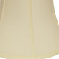 HomeRoots 15" Drum Monay Shantung Lampshade in Ivory Finish