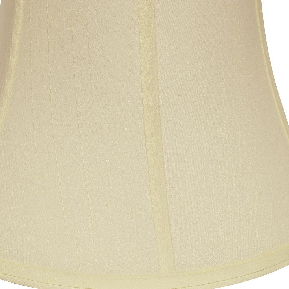 HomeRoots 15" Drum Monay Shantung Lampshade in Ivory Finish