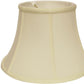 HomeRoots 15" Drum Monay Shantung Lampshade in Ivory Finish