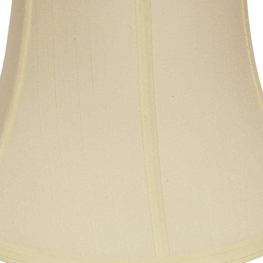 HomeRoots 15" Drum Monay Shantung Lampshade in Ivory Finish