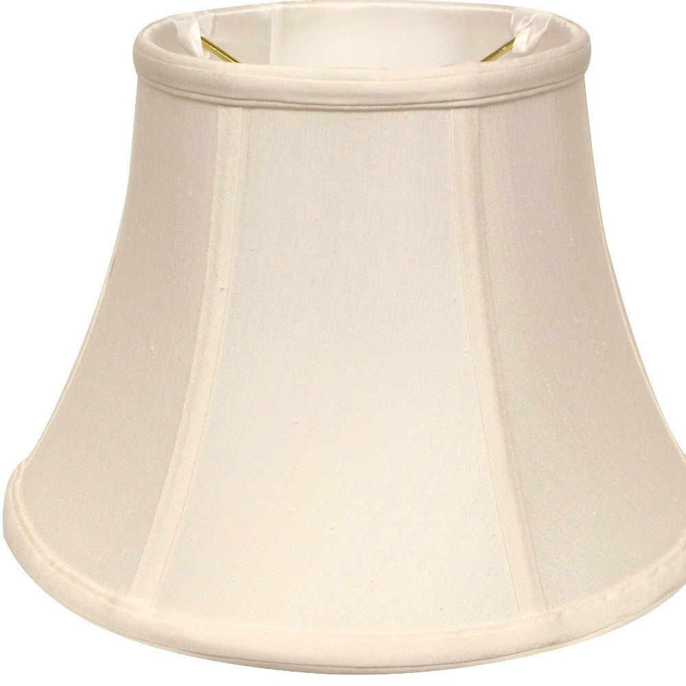 HomeRoots 15" Drum Monay Shantung Lampshade in White Finish