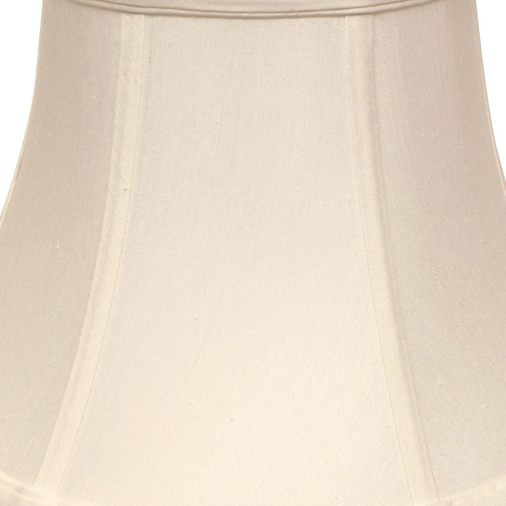 HomeRoots 15" Drum Monay Shantung Lampshade in White Finish