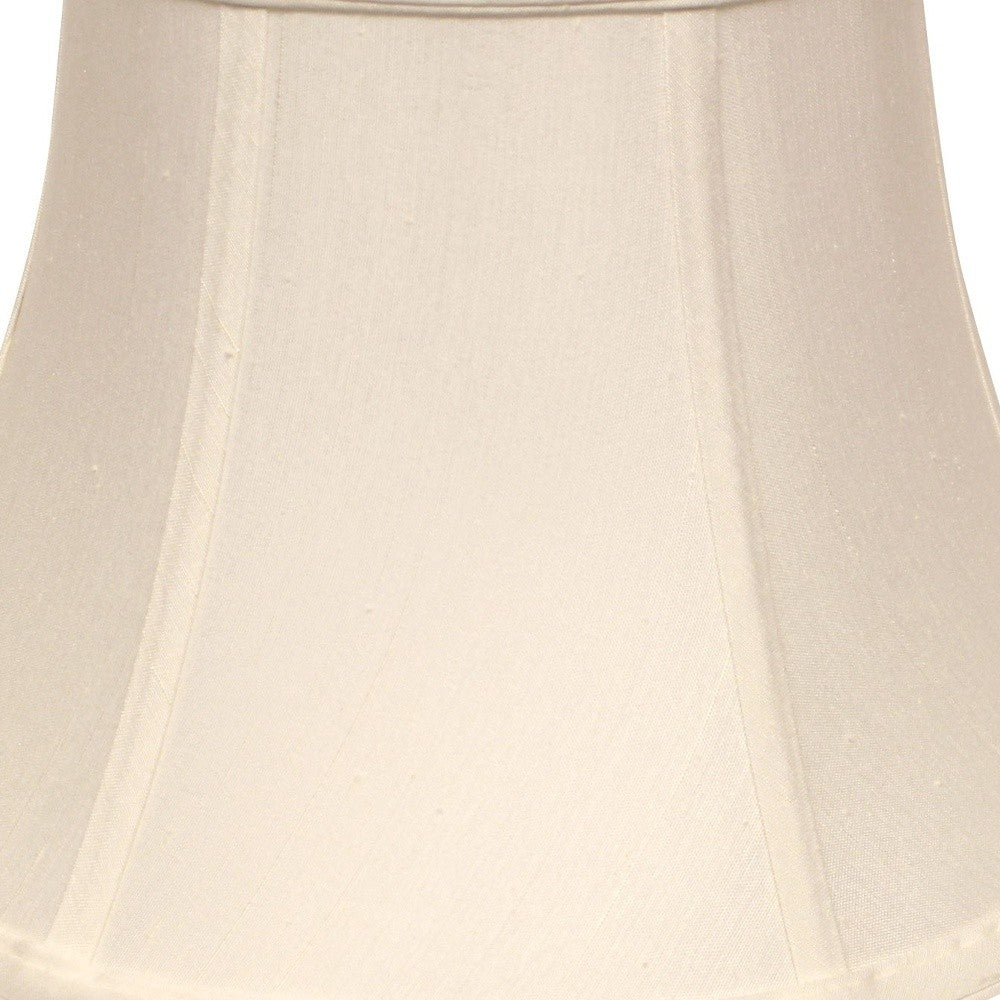 HomeRoots 15" Drum Monay Shantung Lampshade in White Finish