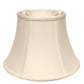 HomeRoots 15" Drum Monay Shantung Lampshade in White Finish