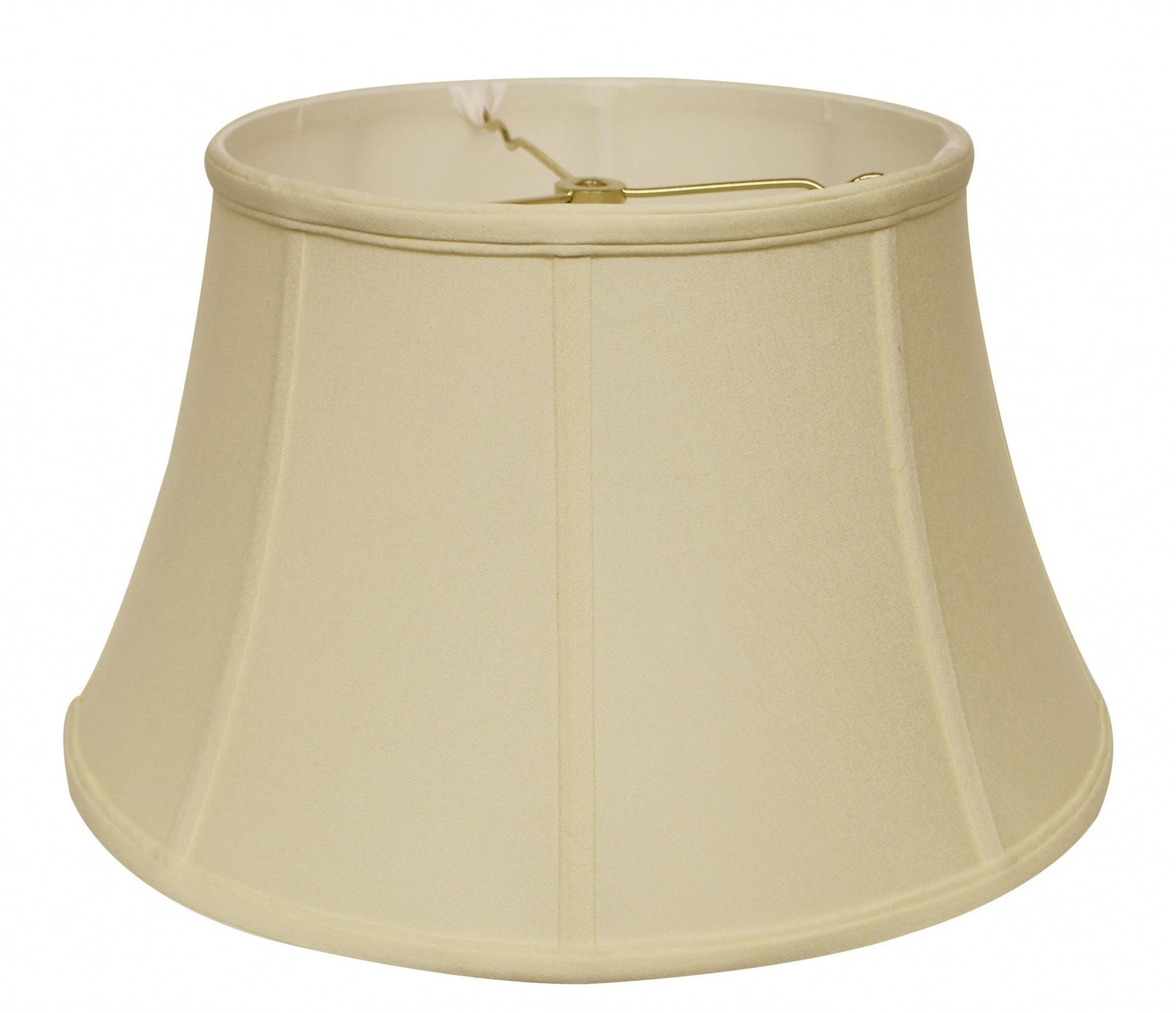 HomeRoots 15" Drum No Slub Lampshade in Ivory Finish