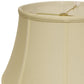 HomeRoots 15" Drum No Slub Lampshade in Ivory Finish