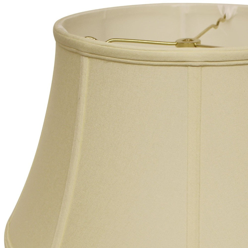 HomeRoots 15" Drum No Slub Lampshade in Ivory Finish