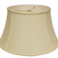 HomeRoots 15" Drum No Slub Lampshade in Ivory Finish