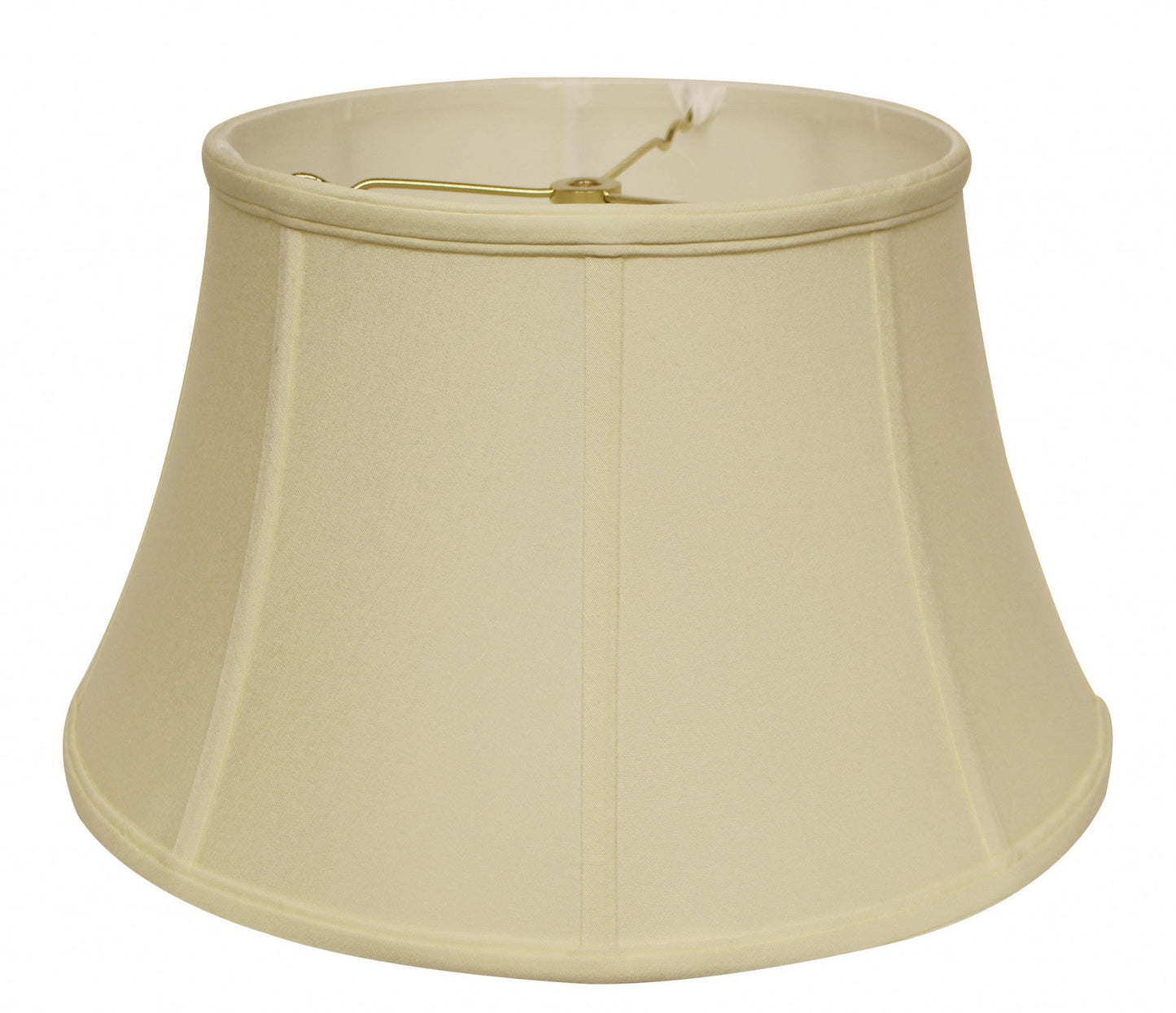 HomeRoots 15" Drum No Slub Lampshade in Ivory Finish