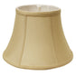 HomeRoots 15" Drum No Slub Lampshade in Pale Brown Finish