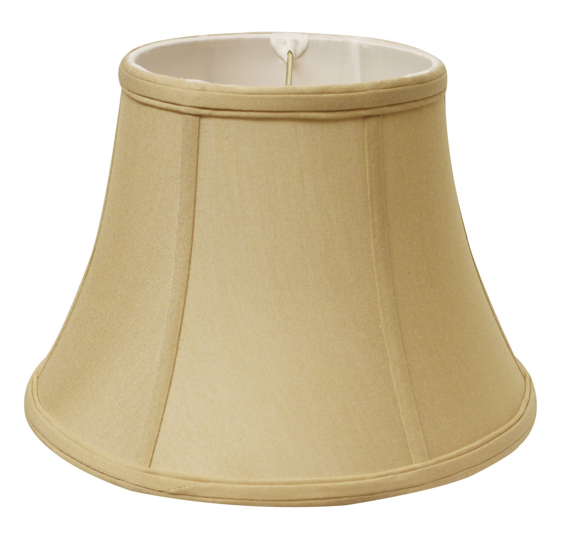 HomeRoots 15" Drum No Slub Lampshade in Pale Brown Finish