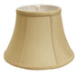HomeRoots 15" Drum No Slub Lampshade in Pale Brown Finish