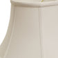 HomeRoots 15" Drum No Slub Lampshade in Snow Finish
