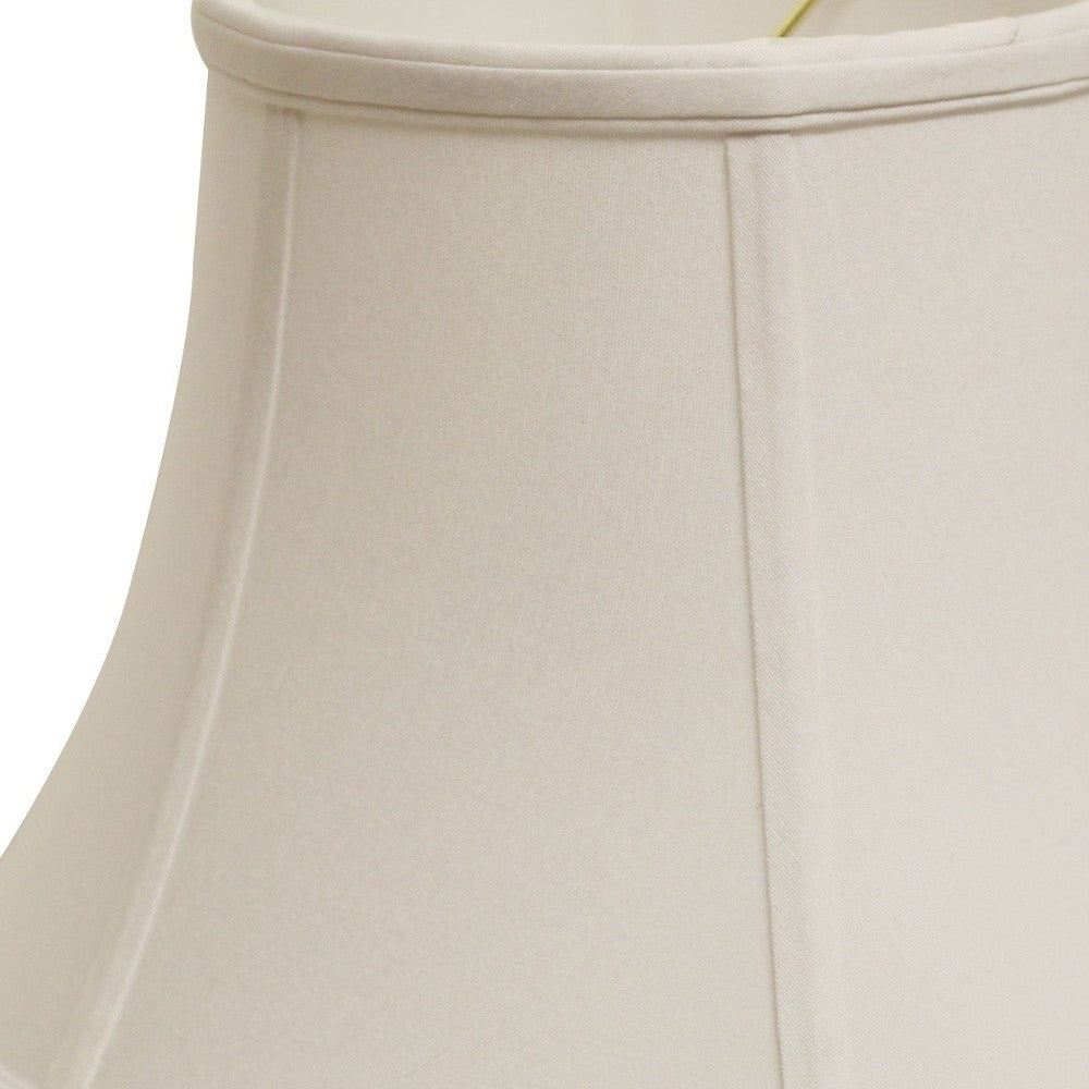 HomeRoots 15" Drum No Slub Lampshade in Snow Finish