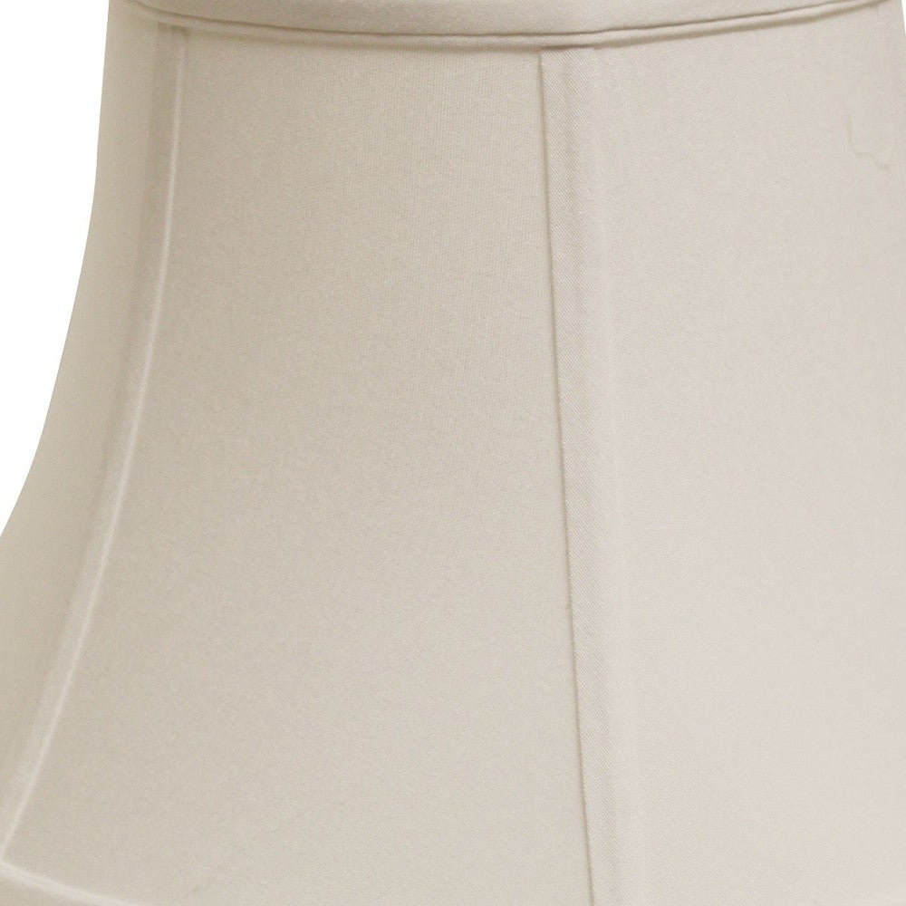 HomeRoots 15" Drum No Slub Lampshade in Snow Finish