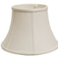 HomeRoots 15" Drum No Slub Lampshade in Snow Finish