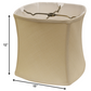 HomeRoots 15" Inherent Soft Box Paperback Pongee Silk Lampshade