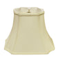 HomeRoots 15" Inverted Rectangle Shantung Lampshade in Ivory Finish