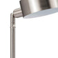 HomeRoots 15" LED Table Lamp With Shade in Silver Metal Finish