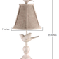 HomeRoots 15" Neutral And Blue-Green Standard Table Lamp With Tan Shade