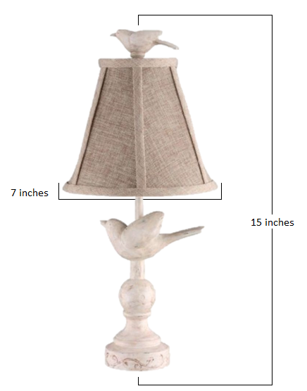 HomeRoots 15" Neutral And Blue-Green Standard Table Lamp With Tan Shade