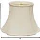 HomeRoots 15" Reversed Oval Monay Shantung Lampshade in White Finish