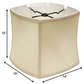 HomeRoots 15" Soft Box Paperback Pongee Silk Lampshade in Ivory Finish
