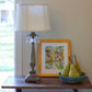 HomeRoots 15" Throwback Drum Linen Lampshade in Off White Finish