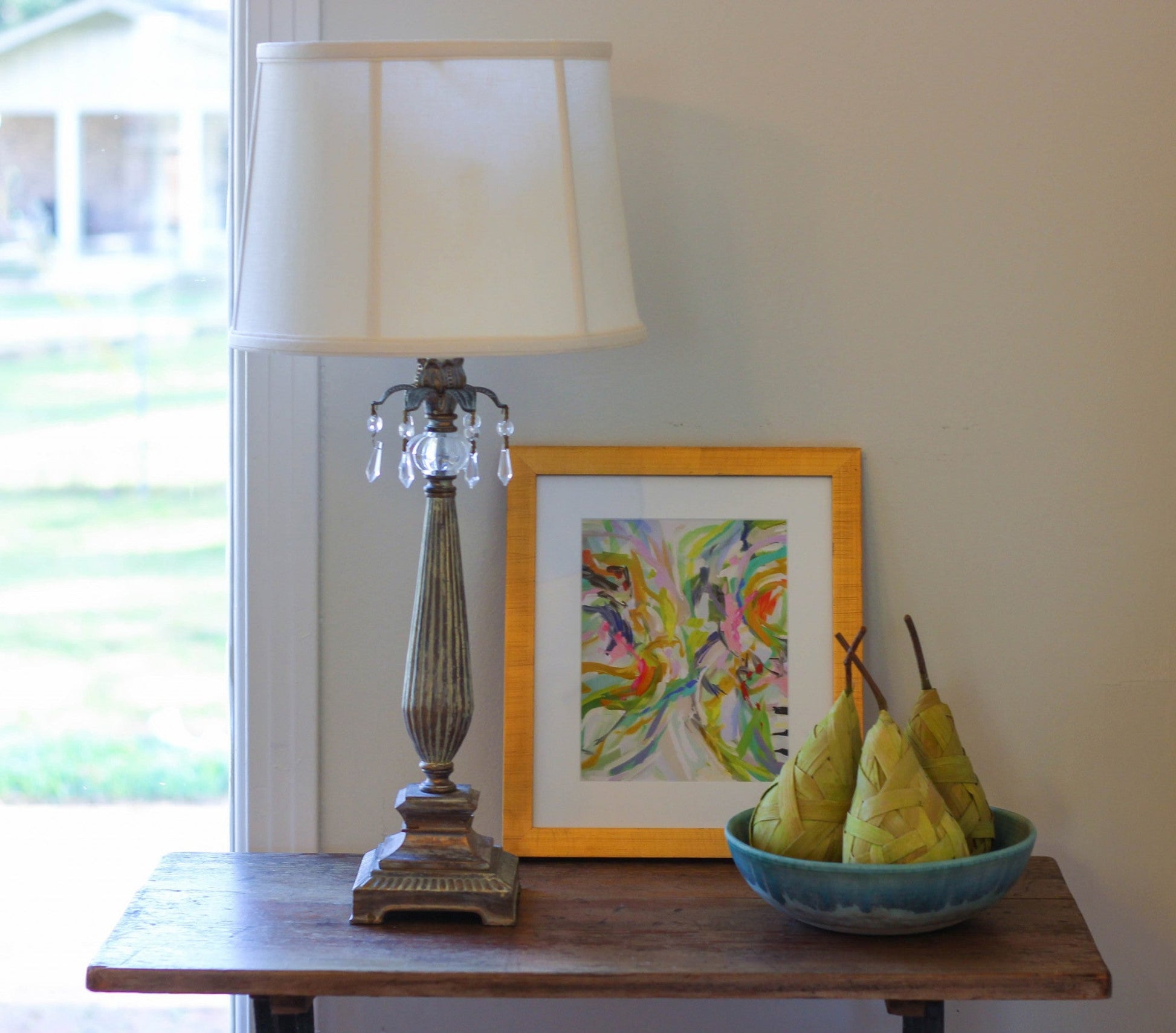 HomeRoots 15" Throwback Drum Linen Lampshade in Off White Finish