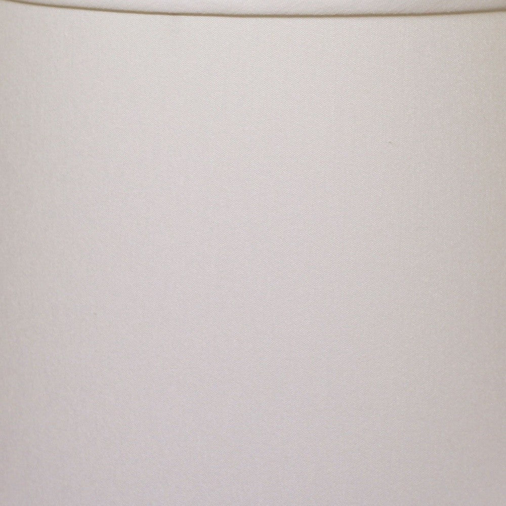 HomeRoots 15" Throwback Drum No Slub Lampshade in White Finish