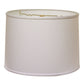 HomeRoots 15" Throwback Drum No Slub Lampshade in White Finish