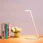 HomeRoots 15" White Metal Desk Table Lamp With White Shade