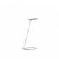 HomeRoots 15" White Metal Desk Table Lamp With White Shade