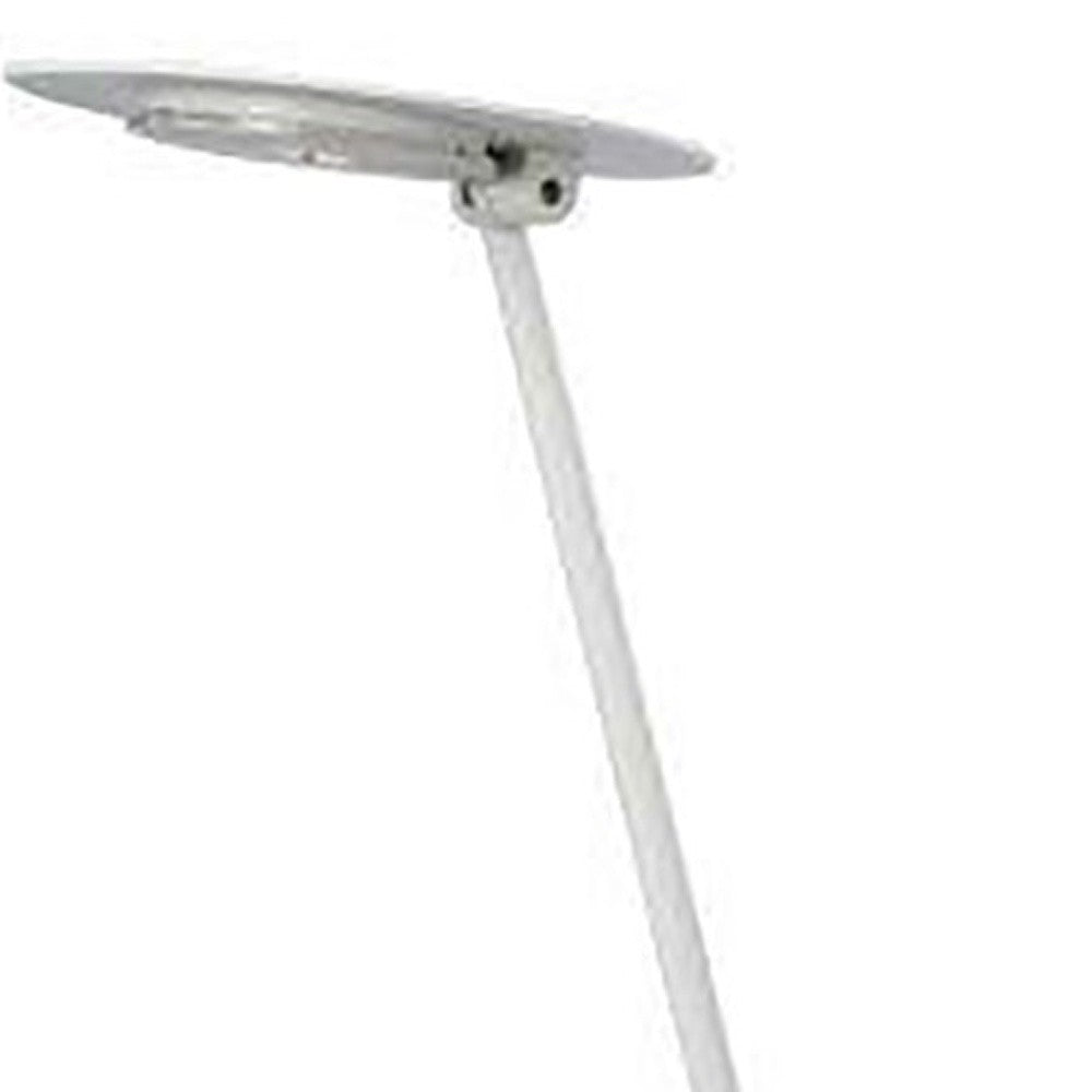 HomeRoots 15" White Metal Desk Table Lamp With White Shade