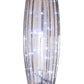 HomeRoots 15" x 15" x 28" Nickel Metal Table Lamp In Sand Finish