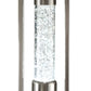 HomeRoots 15" x 15" x 31" Nickel Table Lamp In Sand Finish