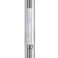 HomeRoots 15" x 15" x 58" Metal and Glass Led Shade Floor Lamp in Brushed Nickel Finish