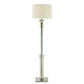 HomeRoots 15" x 15" x 58" Sand Nickel Floor Lamp