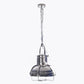 HomeRoots 15" x 15" x 66" Large Steel Pendant Lamp in Chrome Finish
