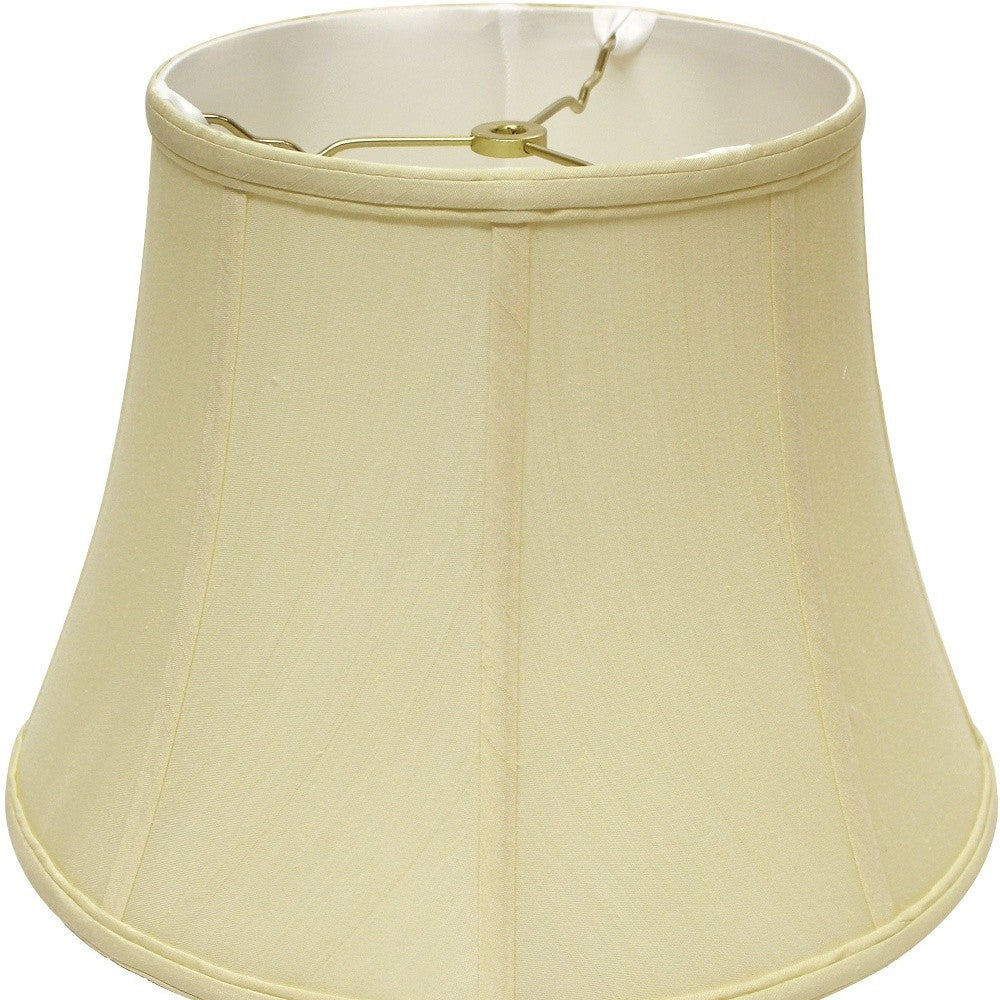 HomeRoots 16" Altered Bell Monay Shantung Lampshade in Antique White Finish