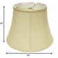 HomeRoots 16" Altered Bell Monay Shantung Lampshade in Antique White Finish