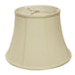 HomeRoots 16" Altered Bell Monay Shantung Lampshade in Ivory Finish