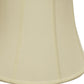 HomeRoots 16" Altered Bell Monay Shantung Lampshade in Ivory Finish