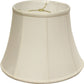 HomeRoots 16" Altered Bell Monay Shantung Lampshade in White Finish