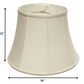HomeRoots 16" Altered Bell Monay Shantung Lampshade in White Finish